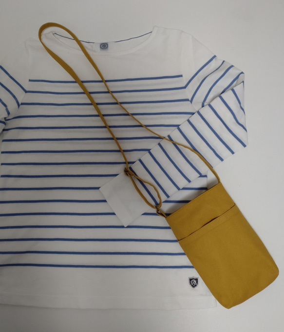 帆布のスマホショルダー　サコッシュ 12枚目の画像