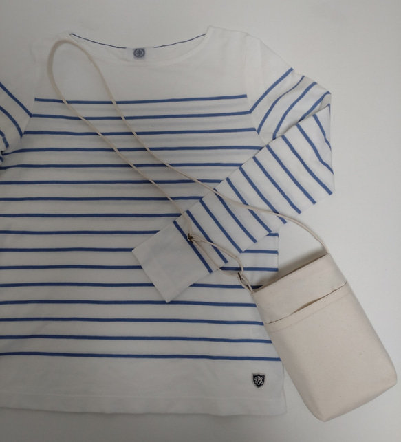 帆布のスマホショルダー　サコッシュ 9枚目の画像