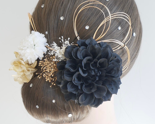 【りたん様】専用　オーダー髪飾り 前髪オーナメント XC079L/R ＜ 多美咲 ONELINE SHOP