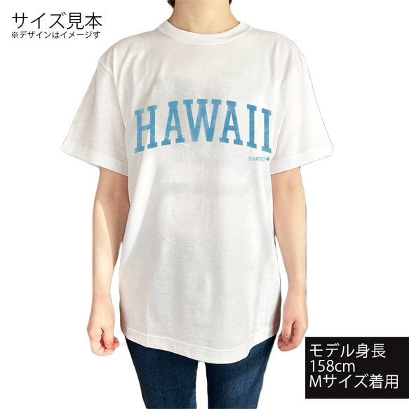 ハワイアンデザインTシャツ ハワイアンカレッジT ハワイ大学風デザイン レトロなロゴデザイン 2枚目の画像