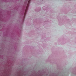 正絹 4匁 羽二重 ピンク まだら、むら染め 約30×26cm 2枚【4匁ピンクMセット-14】 3枚目の画像