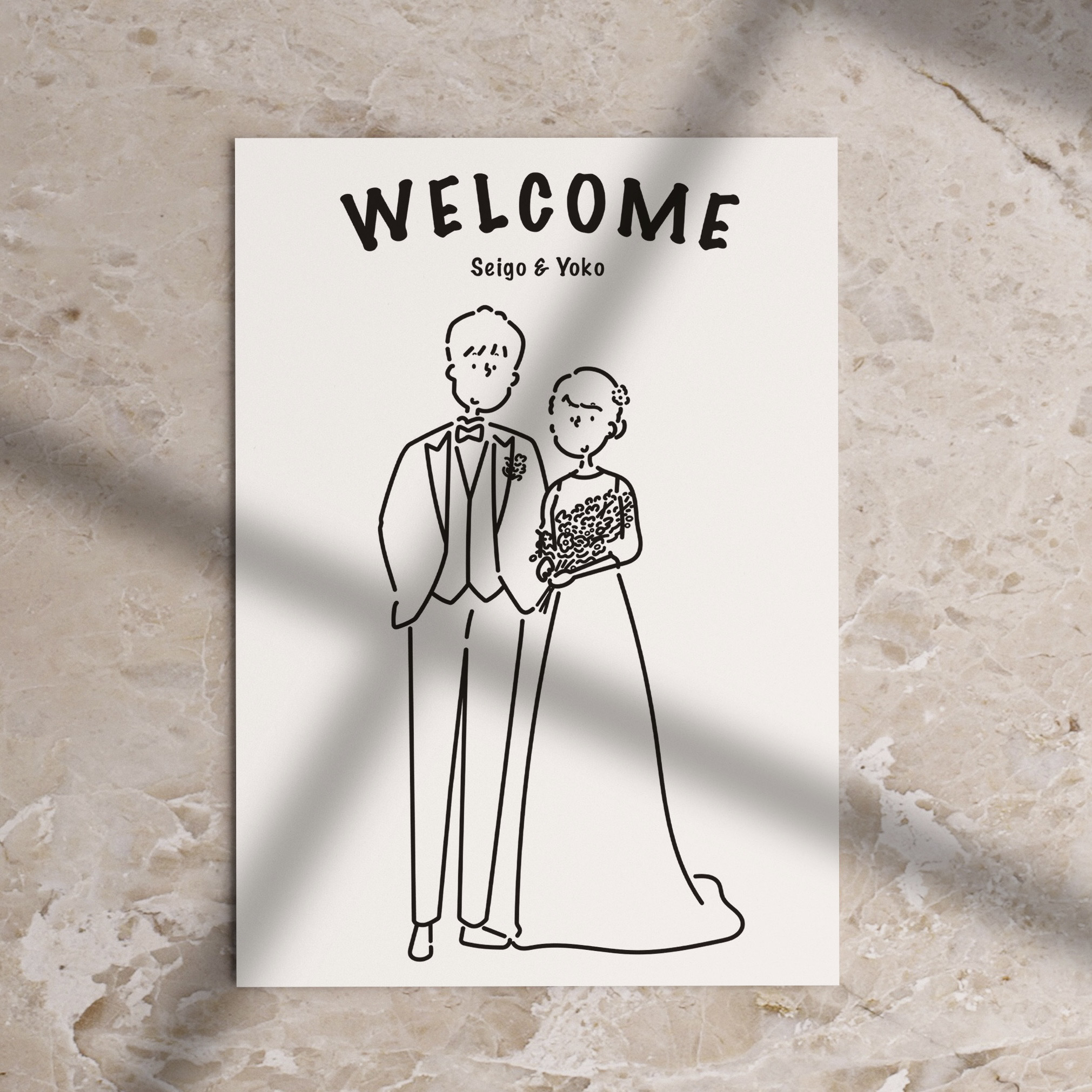 ウェルカムボード 結婚式 イラスト