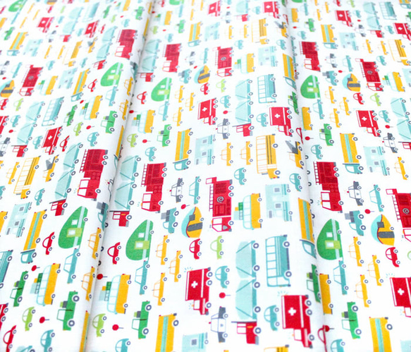 カットクロス Moda Fabrics On The Go 20721-11 Beep Beep Cloud 4枚目の画像