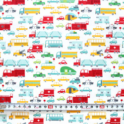 カットクロス Moda Fabrics On The Go 20721-11 Beep Beep Cloud 3枚目の画像