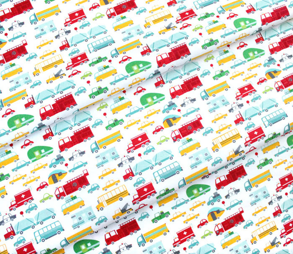 カットクロス Moda Fabrics On The Go 20721-11 Beep Beep Cloud 5枚目の画像