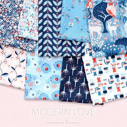 カットクロス Monaluna Modern Love ML-02 Woodland Floral Night 7枚目の画像