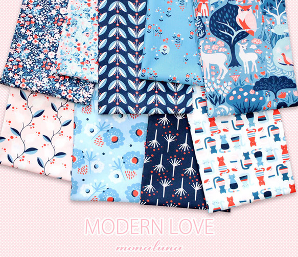 カットクロス Monaluna Modern Love ML-02 Woodland Floral Night 7枚目の画像