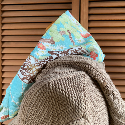 ねじりスヌード 花柄 着物リメイク スヌード ちゃこ 通販 16005799