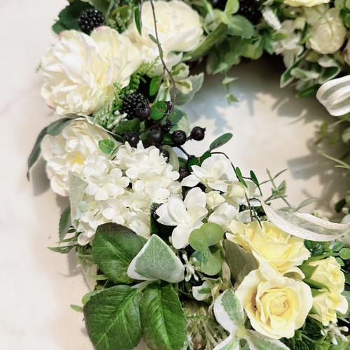 商品名【綾】みーこ♥アンティークジニアの花束風リース✳ 秋冬フラワーリース ジニア】人気の花束・ブーケ特集 | FLOWER｜かわいい花束を