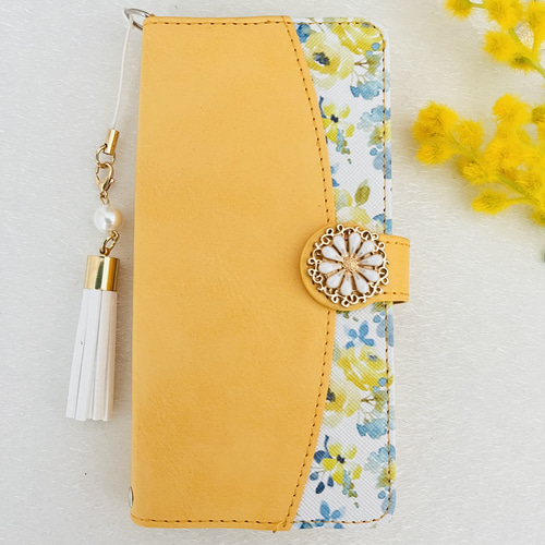 aquos wish wish2 ケース 手帳型 おしゃれ タッセル付きストラップ