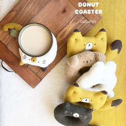 兔子甜甜圈杯墊 第7張的照片