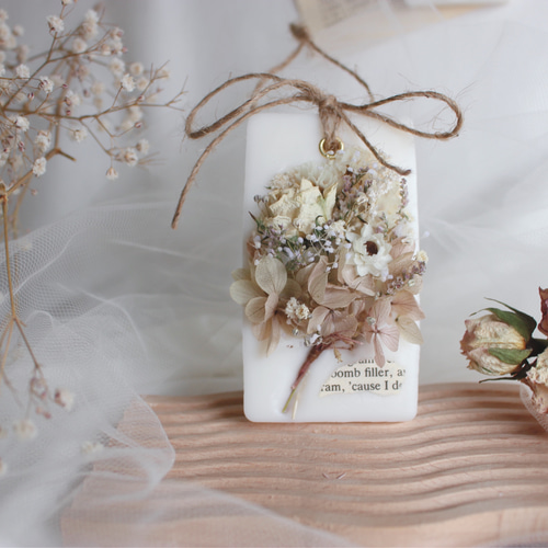 9種類アロマの香り選べます / 紫陽花 ブーケデザイン】 アロマワックス