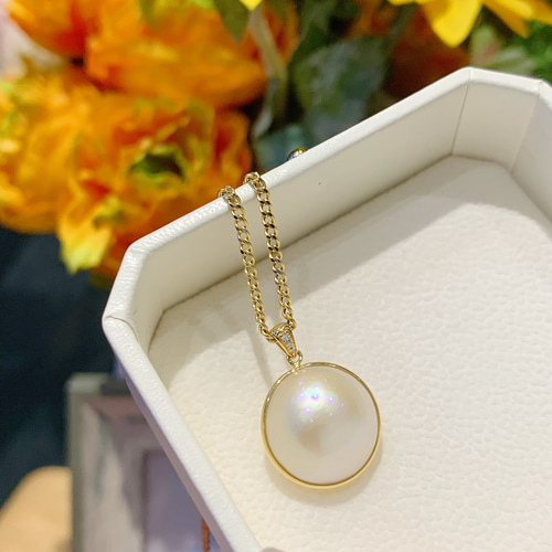 k18 マベパールネックレストップ