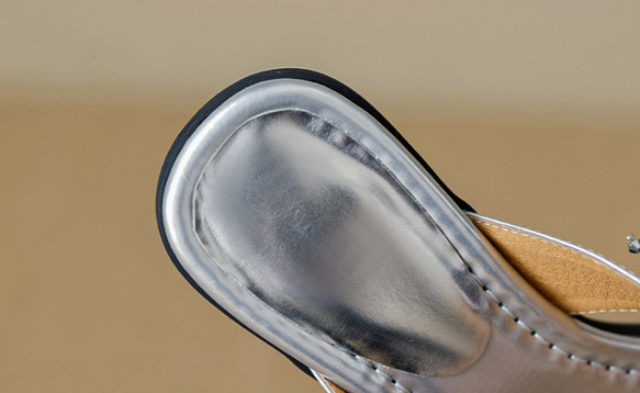 レディース靴本革レザー個性的シューズ通勤サンダル パンプス 22cm～24.5cm 2色#724⭐配送無料⭐ 19枚目の画像