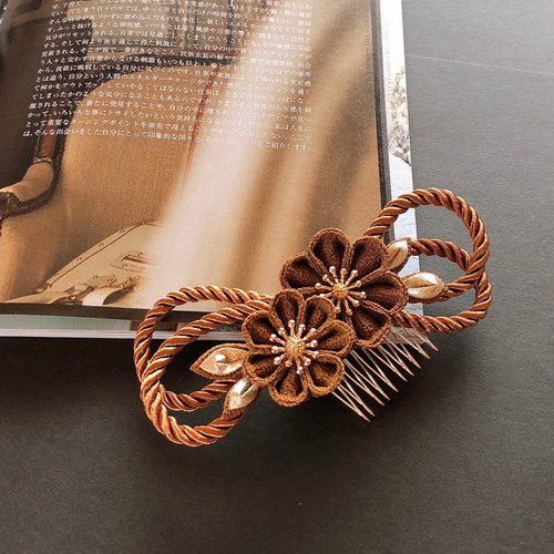 レオン様ご注文　お姫様みたい！つまみかんざし つまみ細工 髪飾り つまみ細工 かんざしセット（7歳さん以上向け）山吹色 黄色 *七五三