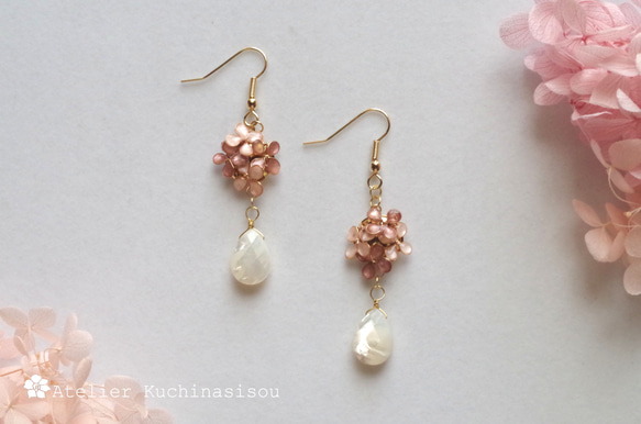 K18ピアス クイーンコンクシェル 薔薇 フックピアス フラワー ピンク貝 楽天市場】18金 ピンクシェル 薔薇 ピアス （約6mm） 18K K18