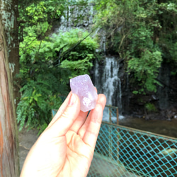 虹入り！ピンクアメジスト☆瀧川神社にて浄化☆44g☆インテリアにも⭐︎No.1 1枚目の画像