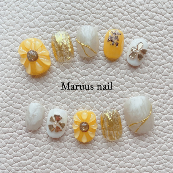 ひまわりニュアンスネイルチップ ネイルチップ（つけ爪） Maruu 通販  
