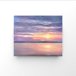 田中慶光　夕暮れの樽前　　油絵　原画 田中慶光 夕暮れの樽前 油絵 原画 - メルカリ