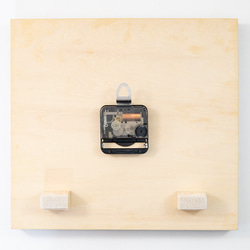 仲良し猫のお月見時計 3枚目の画像