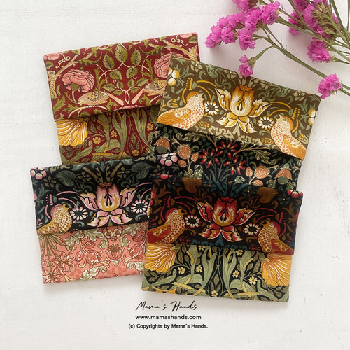 携帯用boxティッシュケース(ウィリアム・モリス＊ピンパーネル ブラウン) 携帯用boxティッシュケース(ウィリアム・モリス＊ピンパーネル