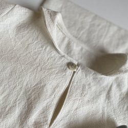 cotton linen セーラーカラー　シャツ 4枚目の画像