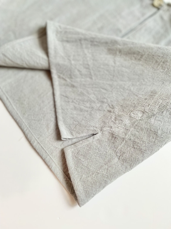 cotton linen セーラーカラー　シャツ 6枚目の画像