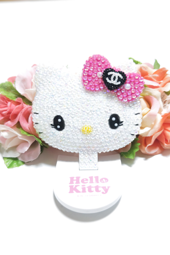 ☆再販！キティちゃん☆折りたたみミニミラー☆ハンドメイド
