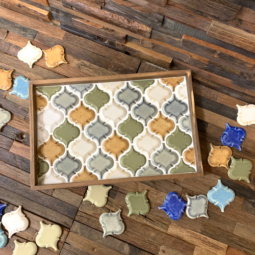 retro』モロッカンタイルカフェトレー お盆・トレイ SLOWLIFE 通販