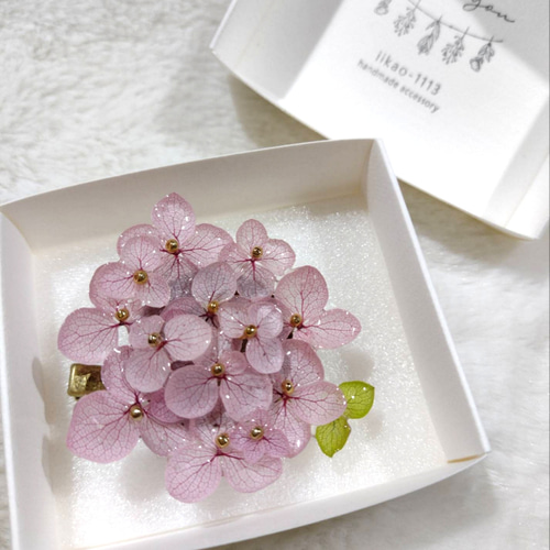 本物フラワーブローチ オーキッド