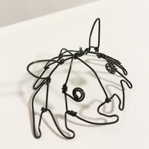 受注販売】メンダコ めんだこ 立体 置き型 ワイヤーアート 立体 