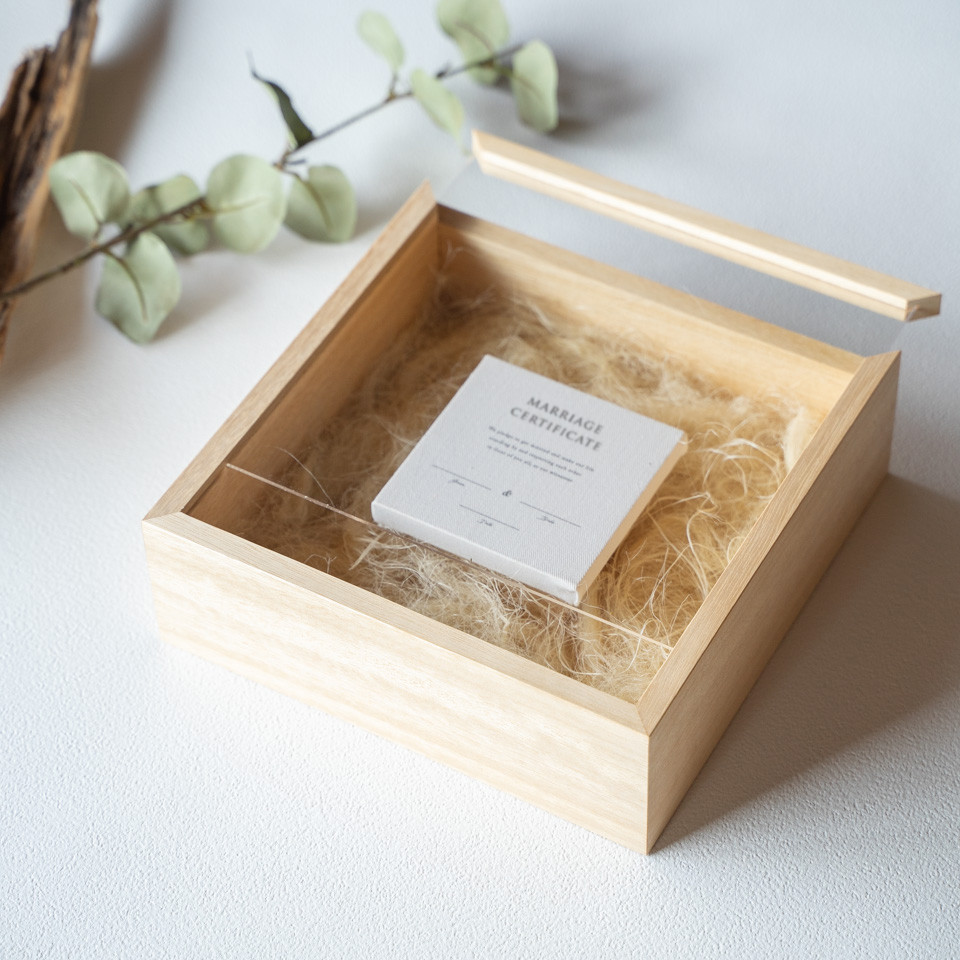 ゲスト参加型結婚証明書｜キャンバスタイプ（ひまわり / アーティフィシャルフラワー）