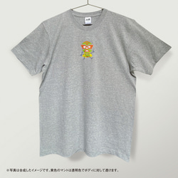 刺繍☆T-shirt／マスクマンだった人2023（ぶさかわver）7.1oz 4枚目の画像