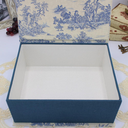 受注制作】カルトナージュ♪ 隠しマグネット蓋つきマルチ収納ボックス