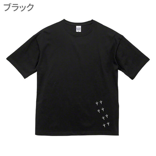 セール】配色 落書き刺繍 オーバーサイズ長袖Tシャツ（Tシャツ