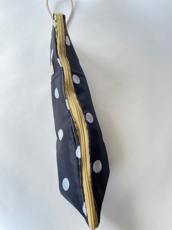 【人気】5種類の折りたたみ傘ポーチ☀︎傘カバー☀︎黒☀︎水玉☀︎オレンジ柄☀︎水色☀︎花柄 8枚目の画像