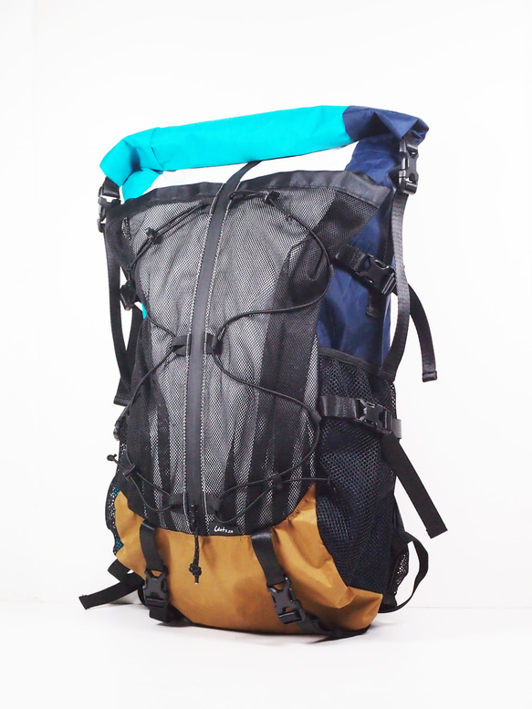 スプリット青白X-Pac 超軽量登山バッグ 20 30L 40L バークマウンテン55Lバックパック 宿泊登山 日帰り登 カラー Pac 本体重量 追加オプション無し 登山バッグ LEFT BODY RIGHT VX21 撥水