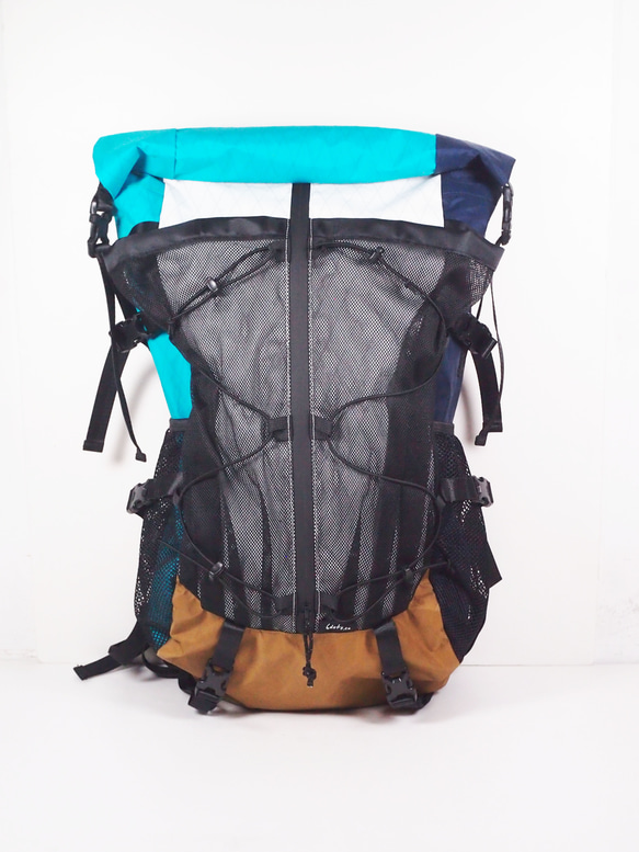 スプリット青白X-Pac 超軽量登山バッグ 20 30L 40L バークマウンテン55Lバックパック 宿泊登山 日帰り登 5枚目の画像