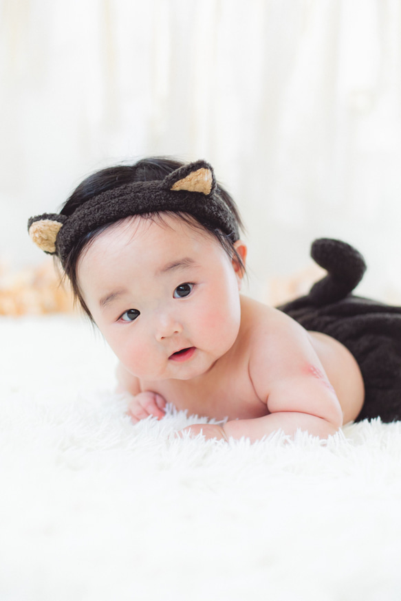 くろねこ / ヘアバンド＆ぱんつセット 10枚目の画像