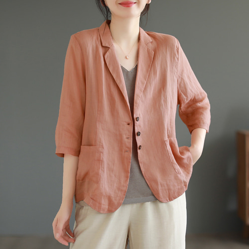 楽天市場】 春夏 ジャケット 綿麻ジャケット 上着 リネン