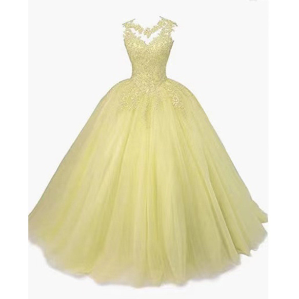 2023年夏季新作！カラーシフォンのブルーイヴニングドレス - エレガントなロングドレスは、ソロ歌手や演出用の衣装にぴっ 3枚目の画像