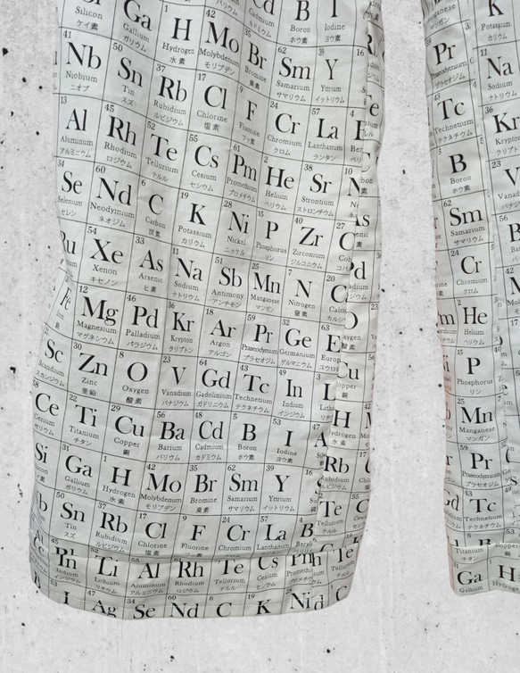元素記号　科学　コットンワイドパンツ 10枚目の画像