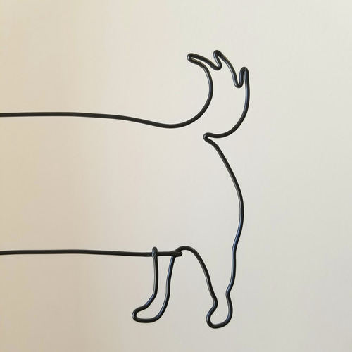 ダックスフンド のさんぽ 】 ワイヤーアート 壁飾り 飾り 犬 ダックスフンド のさんぽ 】 ワイヤーアート 壁飾り 飾り 犬