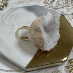 天然原石　希少✨水晶指輪特注 7枚目の画像