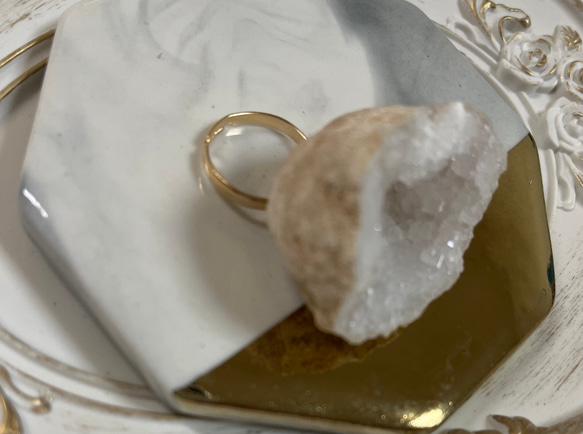 天然原石　希少✨水晶指輪特注 3枚目の画像
