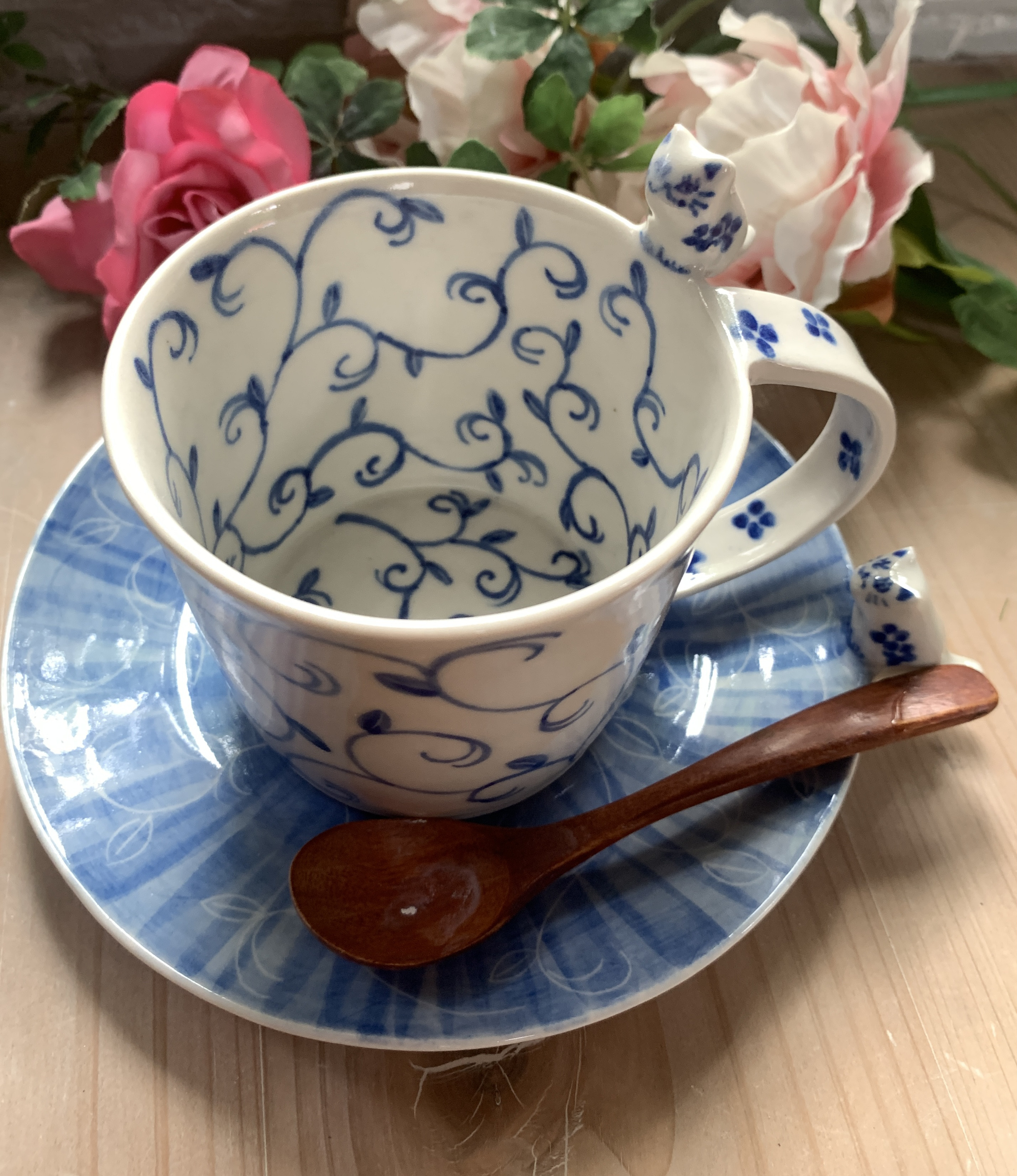 にゃーカップ&ソーサー