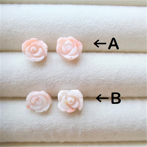 本珊瑚　彫刻品　花8 本珊瑚 彫刻品 花8