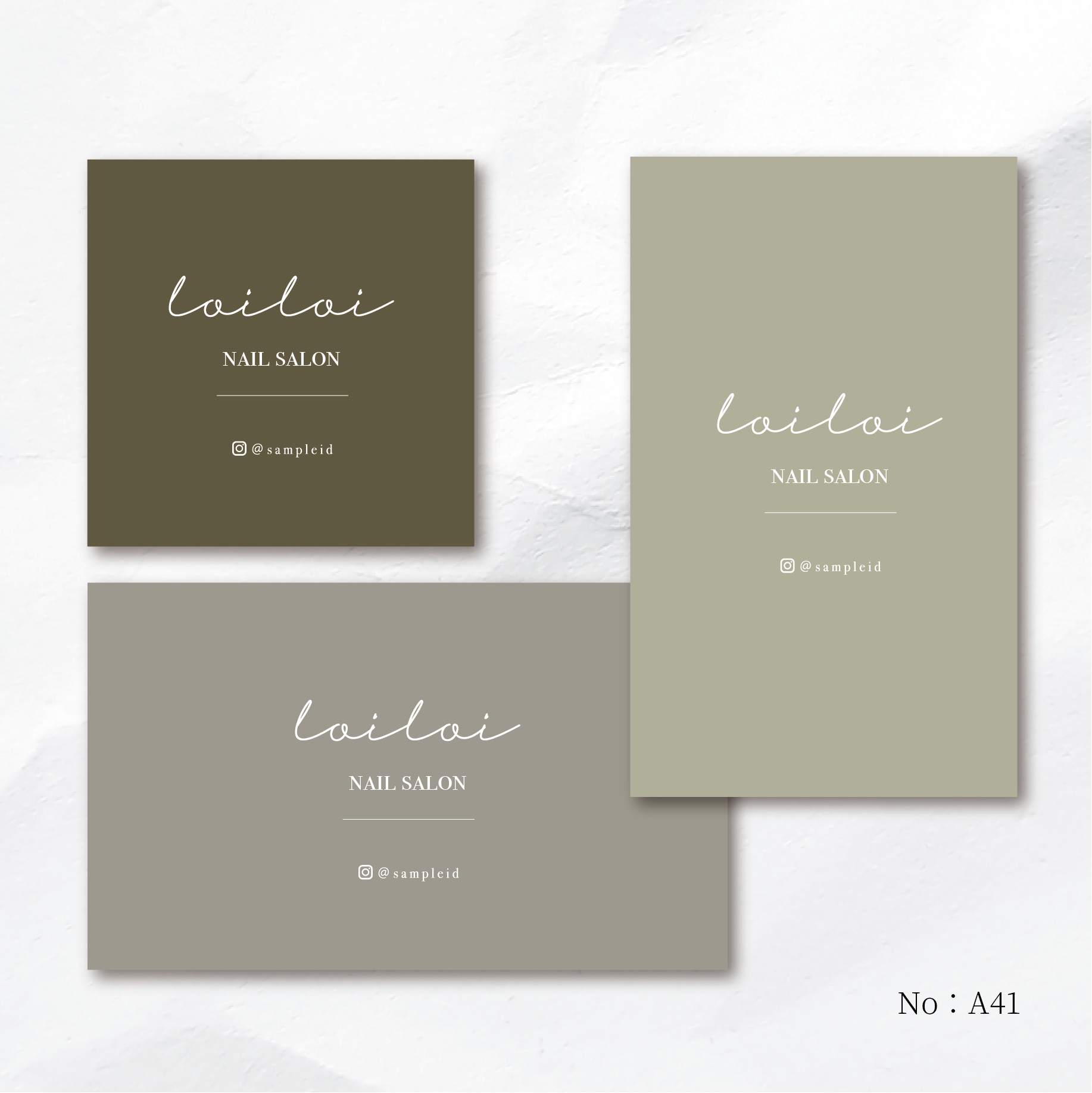 ショップカード アクセサリー台紙 サンキューカード 名刺 No.247 名刺 ショップカード アクセサリー台紙 ポストカード Spring 8