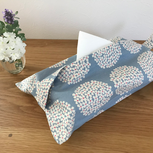 ハンドメイド✁︎✁︎ ボックスティッシュカバー          北欧柄タンポポ ハンドメイド✁︎✁︎ ボックスティッシュカバー 北欧柄タンポポ
