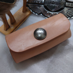 コインコンチョ＆本革＆真鍮！本物のキーケース　サイズオーダー可　キーホルダー　本革　ヌメ革　真鍮 1枚目の画像